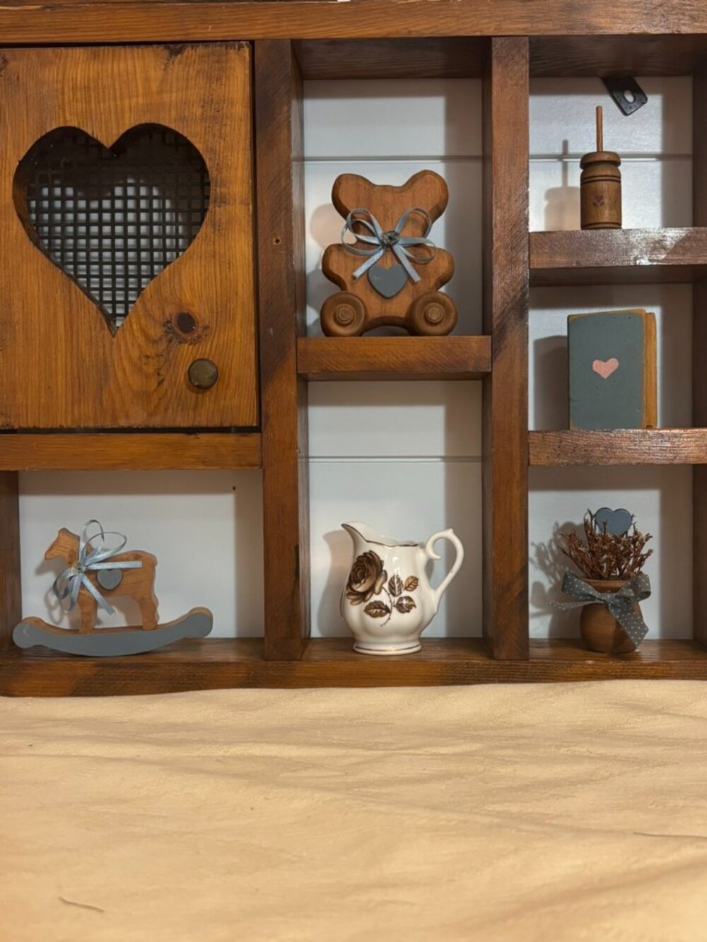 VTG Folkart Trinket Set of 6 Cottagecore Nursery